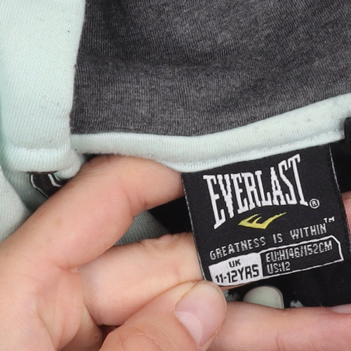 Everlast Boys' Black Colourblock Jacket 11-12Y Full Zip Hood
