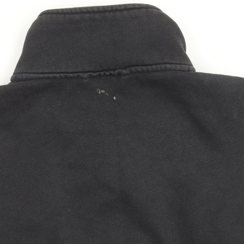 Puma Black Unisex Gym Jacket Size 10 Full Zip Fleece
