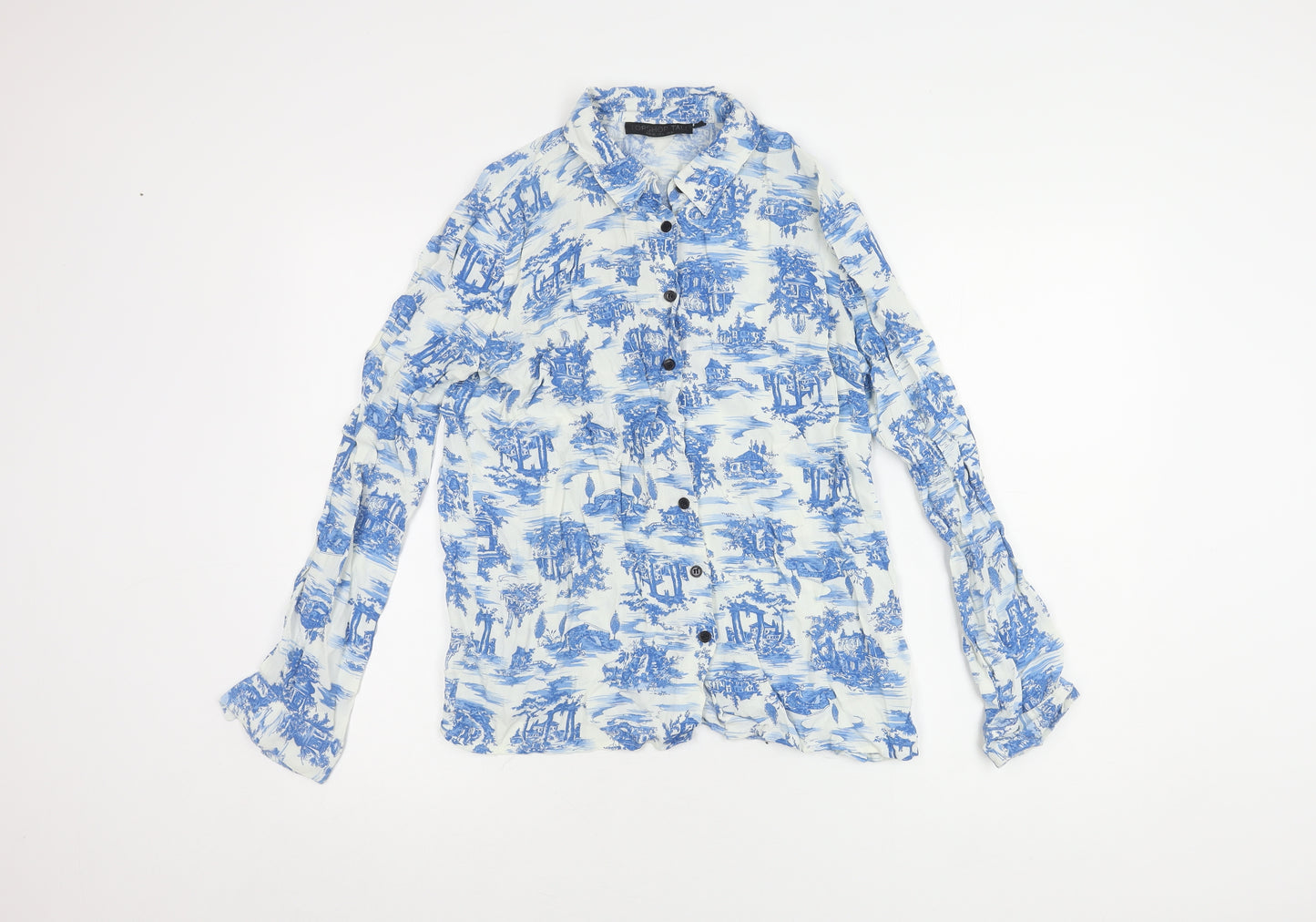 Topshop Women’s Multicoloured Button-Up Shirt