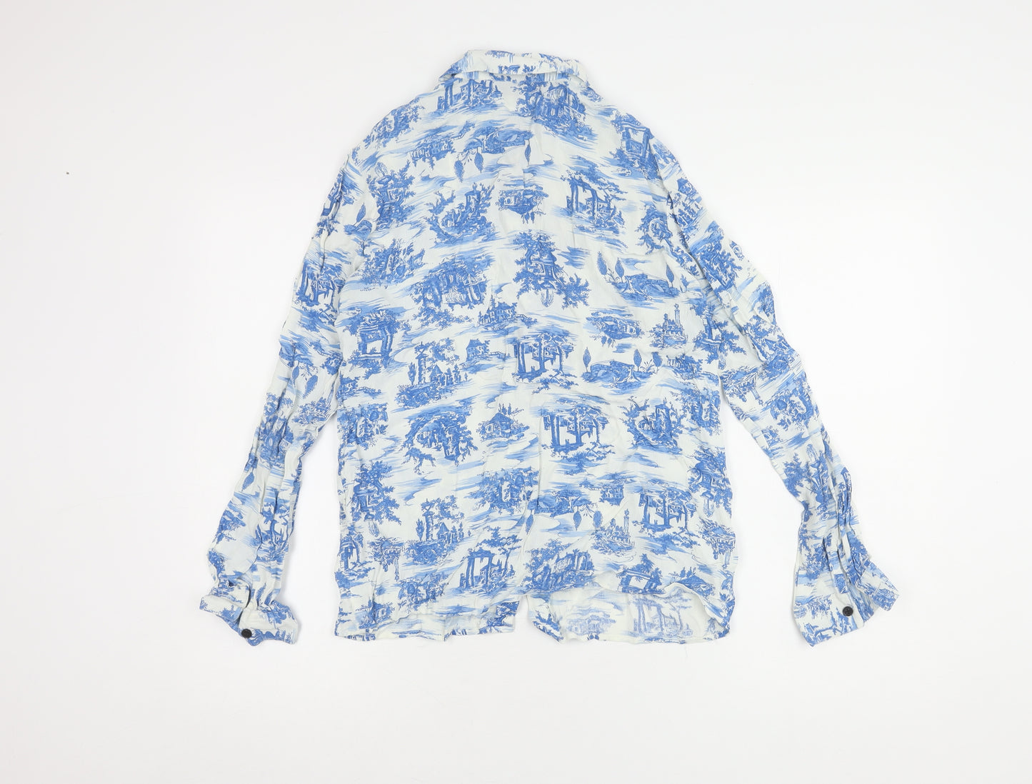 Topshop Women’s Multicoloured Button-Up Shirt