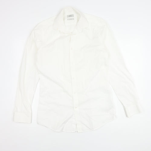 Next Men's White 15 Slim Fit Button-Up Shirt