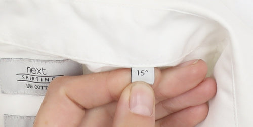Next Men's White 15 Slim Fit Button-Up Shirt