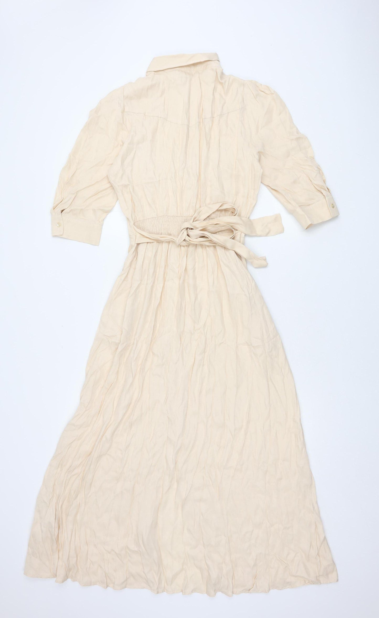 Zara Women's Beige Shirt Dress S