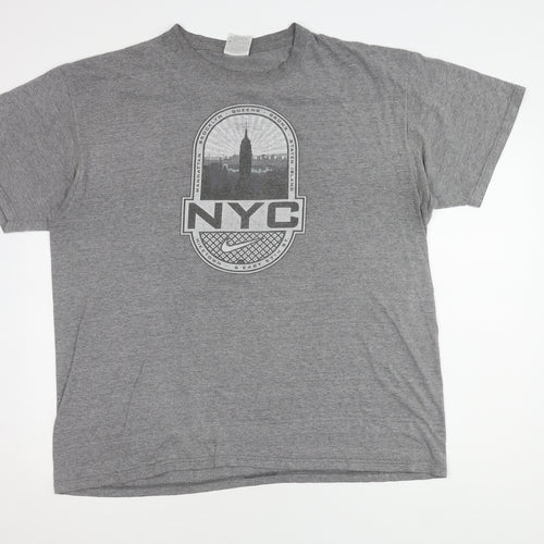 Nike Men's Grey NYC Graphic T-Shirt XL
