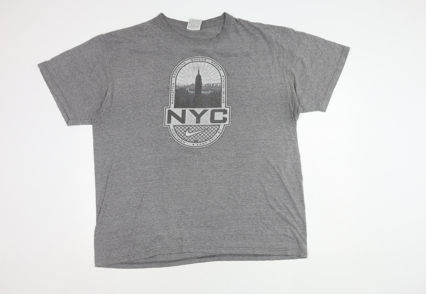 Nike Men's Grey NYC Graphic T-Shirt XL