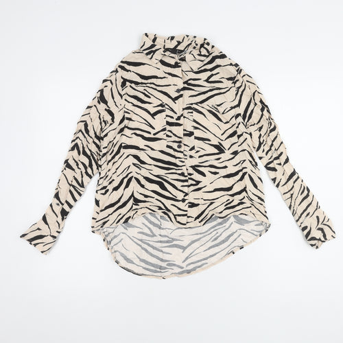 New Look Women's Multicoloured Zebra Print Blouse