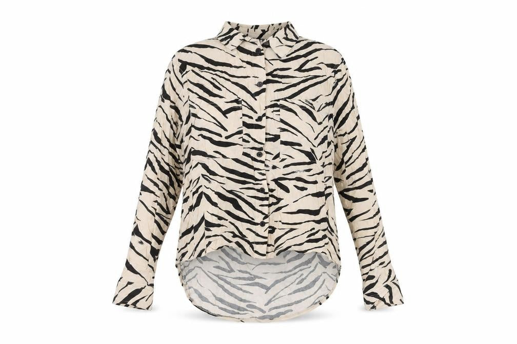 Front view of New Look Women's Multicoloured Zebra Print Blouse