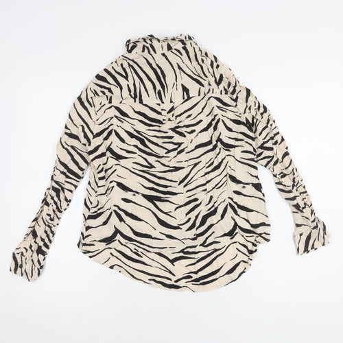 New Look Women's Multicoloured Zebra Print Blouse