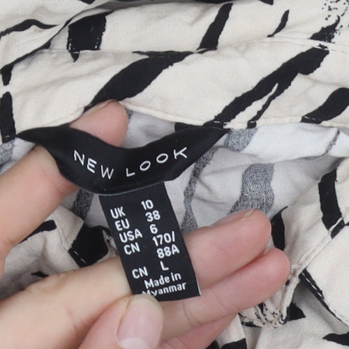 New Look Women's Multicoloured Zebra Print Blouse