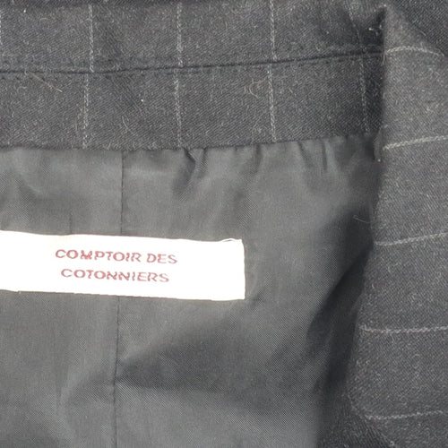Comptoir des Cotonniers Women's Black Pinstripe Blazer UK 14