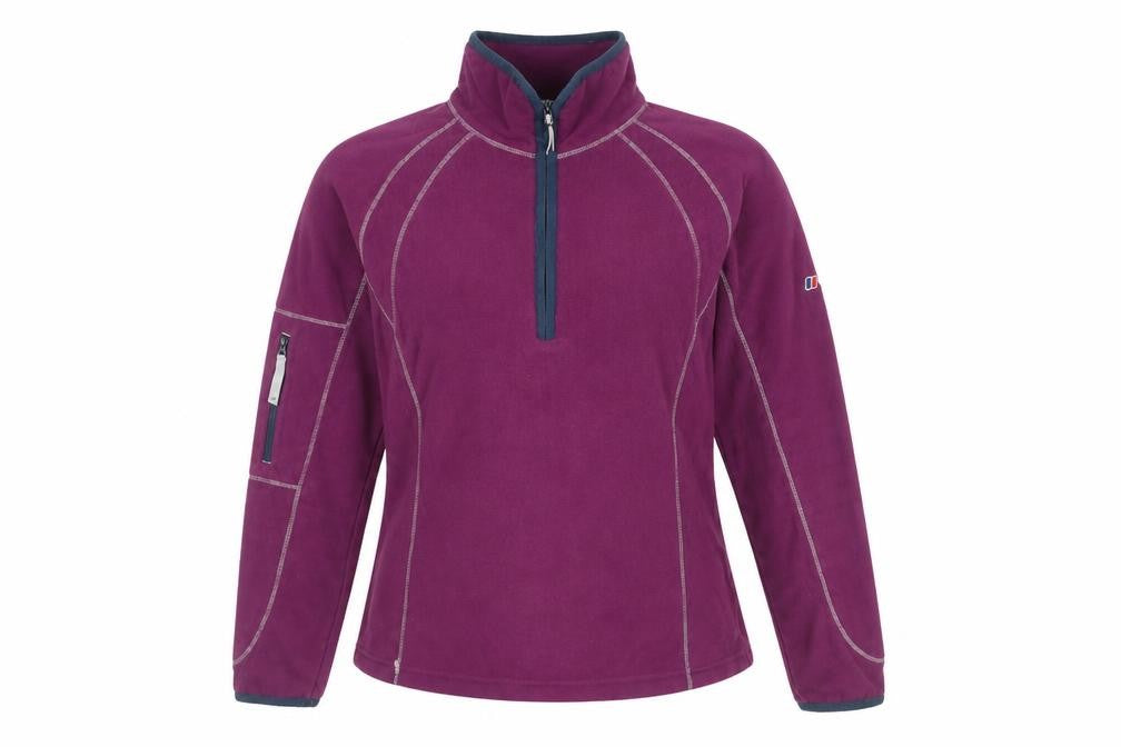 Berghaus Women's Purple Fleece Zip Jumper Size 12