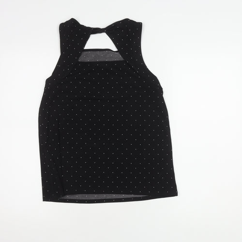 Banana Republic Women's Black Polka Dot Tank Top - Size S