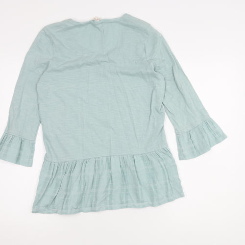 Fat Face Women's Blue 3/4 Sleeve Top UK Size 10