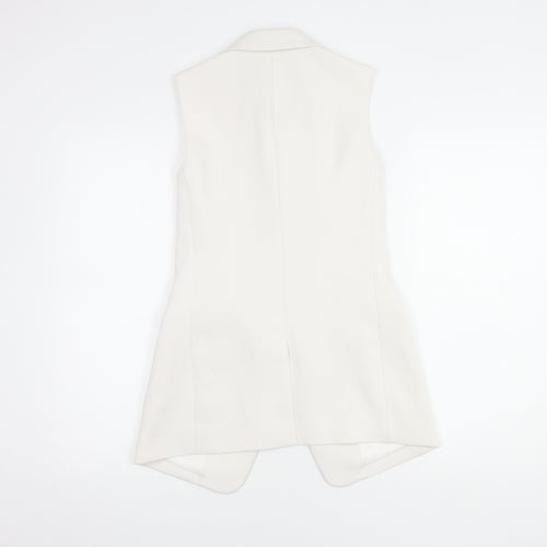Michael Kors Women's White Sleeveless Suit Jacket