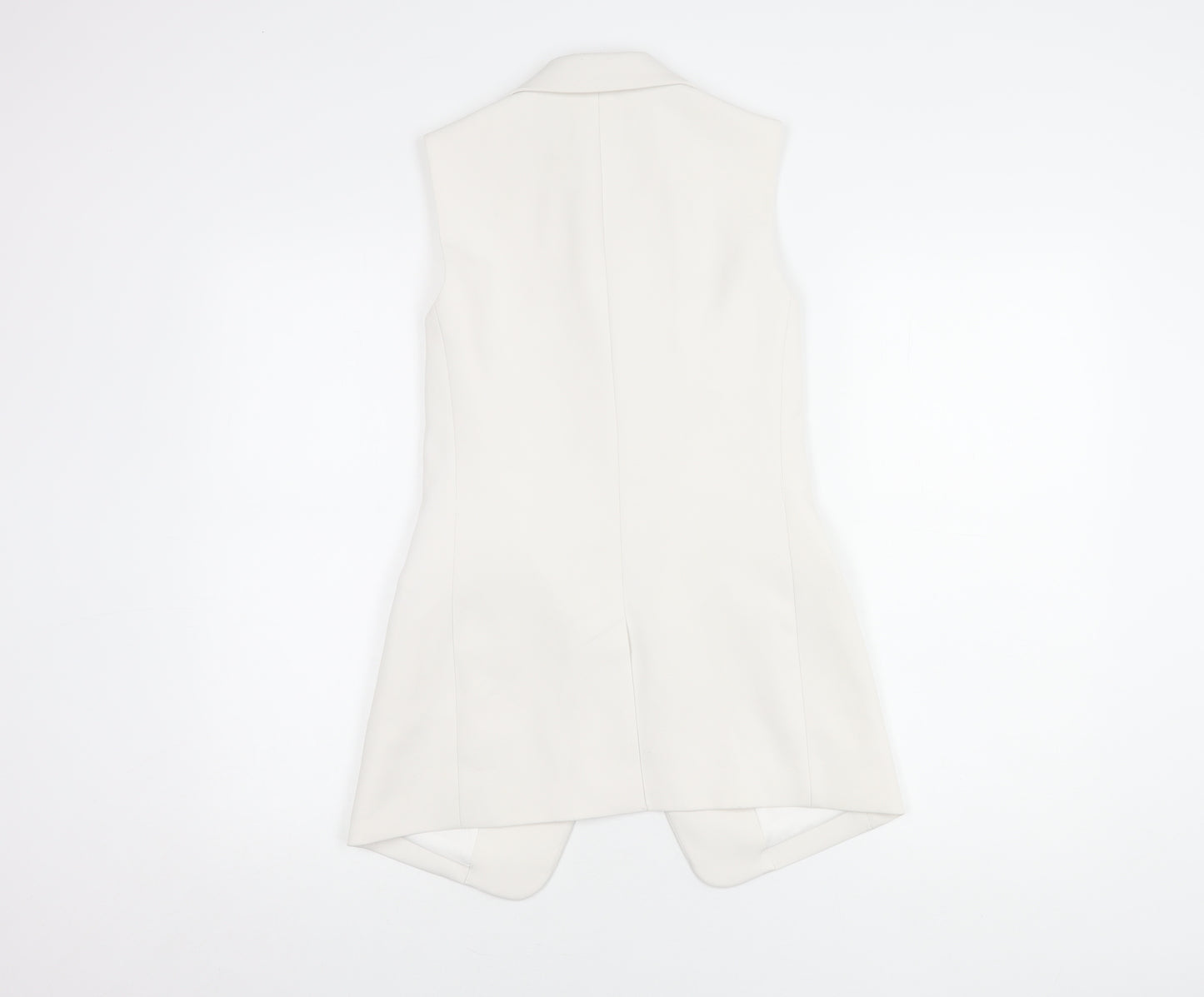 Michael Kors Women's White Sleeveless Suit Jacket