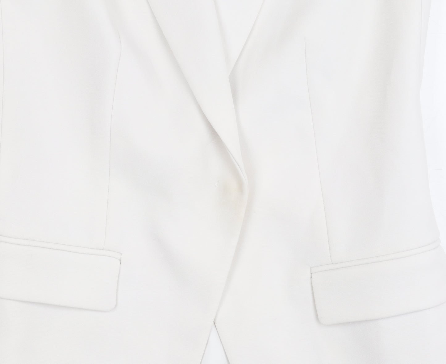 Michael Kors Women's White Sleeveless Suit Jacket