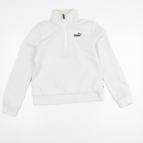 Puma Women's White Full Zip Hoodie XS