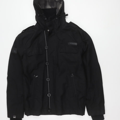 McKenzie Men's Black S Jacket Hooded Polyester Casual