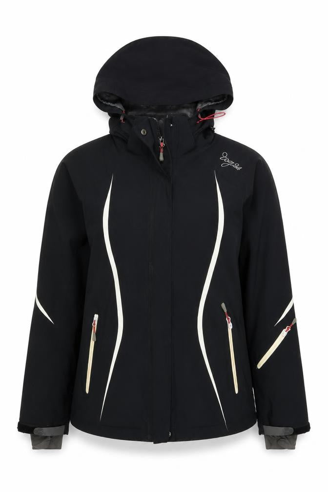 Front view of TOG24 Women's Black Nylon Jacket, size 14