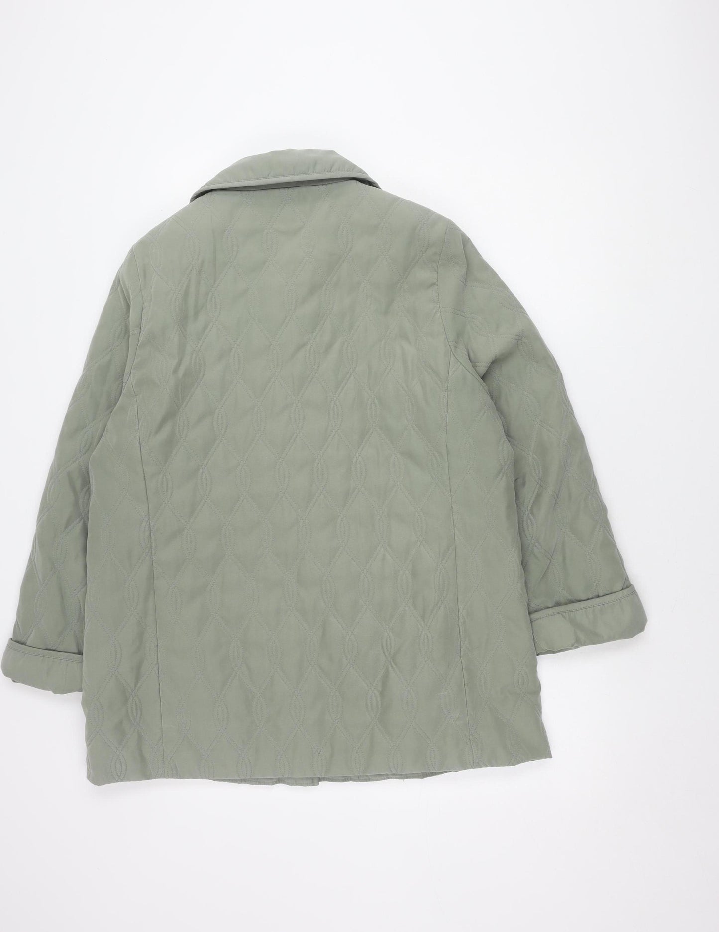 Eastex Women's Green Quilted Jacket, Size 14, Regular Fit