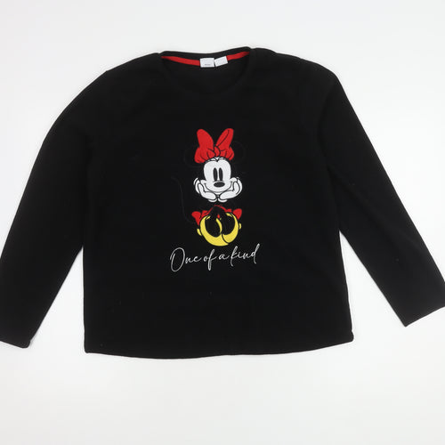 Disney Women’s Black Minnie Mouse Long Sleeve Top 12-14