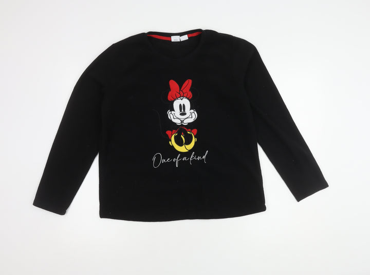 Disney Women’s Black Minnie Mouse Long Sleeve Top 12-14