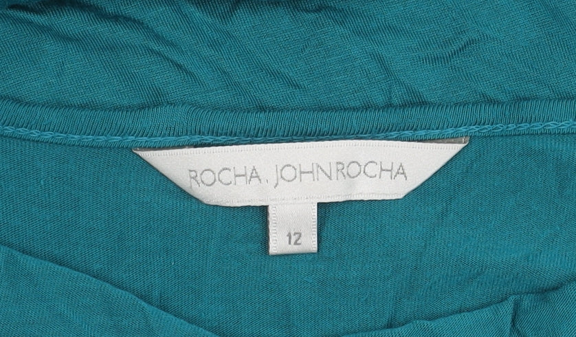 Rocha John Rocha Women’s Green Slip Dress, Size 12