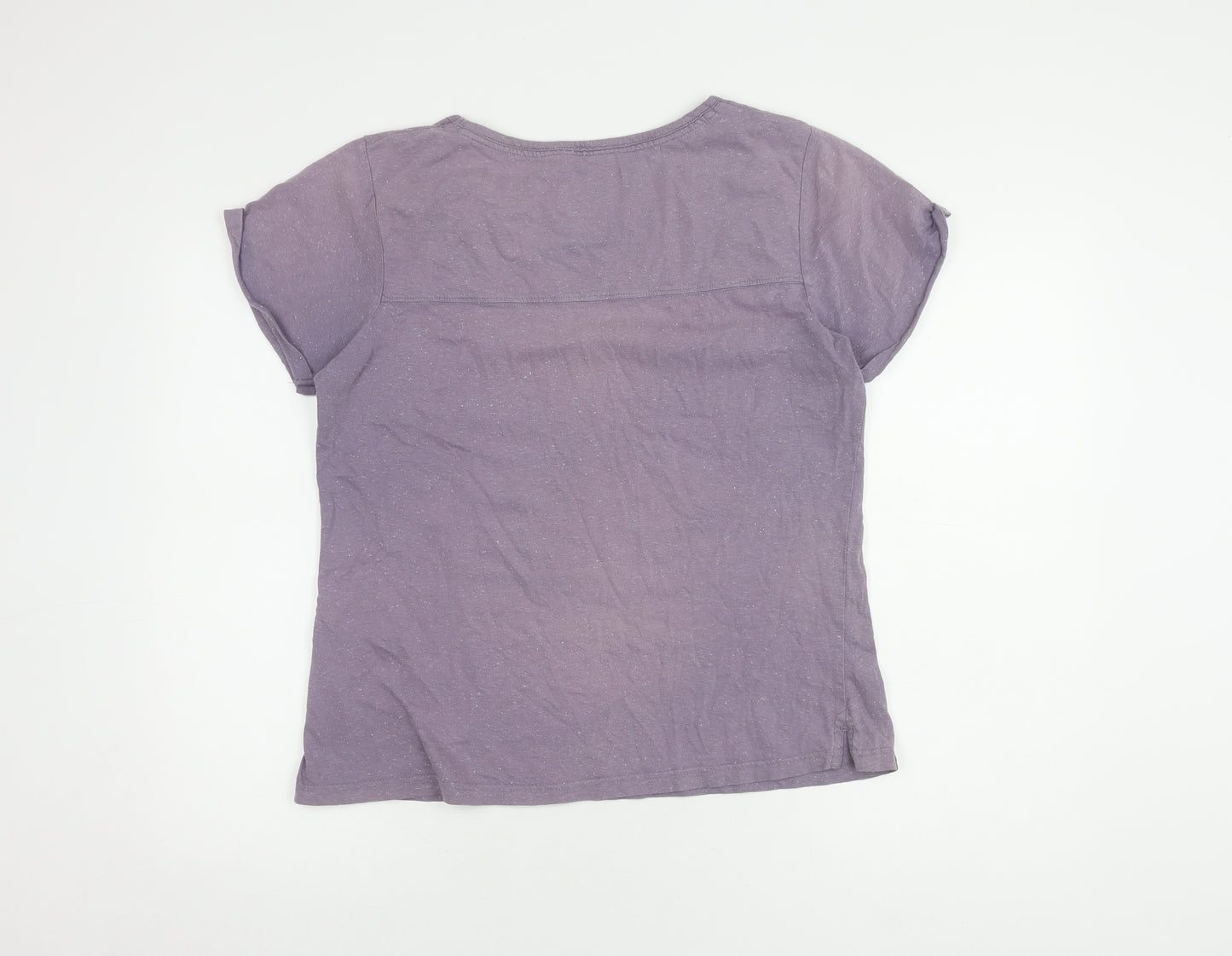 Brasher Women's Purple T-Shirt, Size 14, Short Sleeve, Casual
