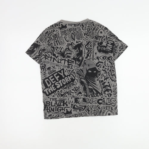 Fortnite Boys Grey Graphic Print T-Shirt, Size M