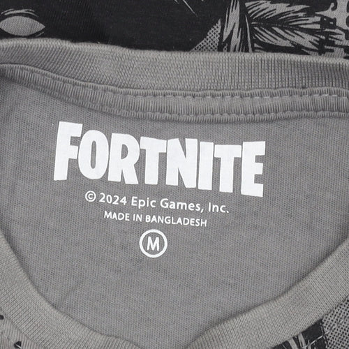 Fortnite Boys Grey Graphic Print T-Shirt, Size M