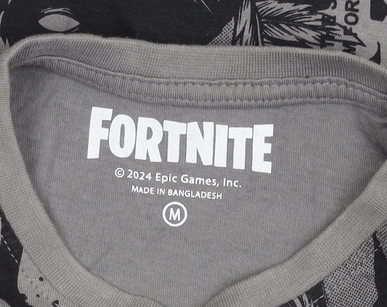 Fortnite Boys Grey Graphic Print T-Shirt, Size M