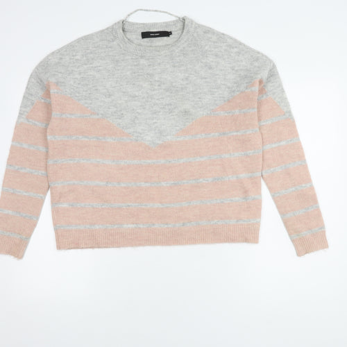 Vero Moda Women's Multicoloured Striped Pullover XS