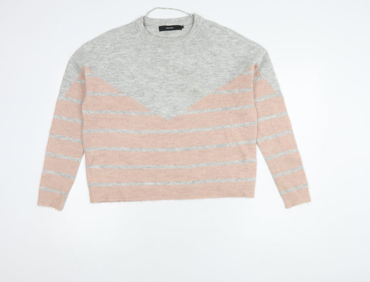 Vero Moda Women's Multicoloured Striped Pullover XS