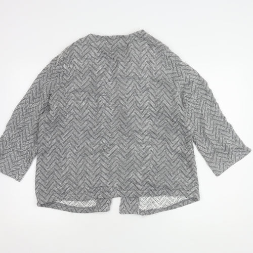 Monsoon Women's Grey Sequin Cape Jumper UK 18