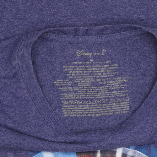 Disney Store Men's Blue Captain America Graphic T-Shirt M