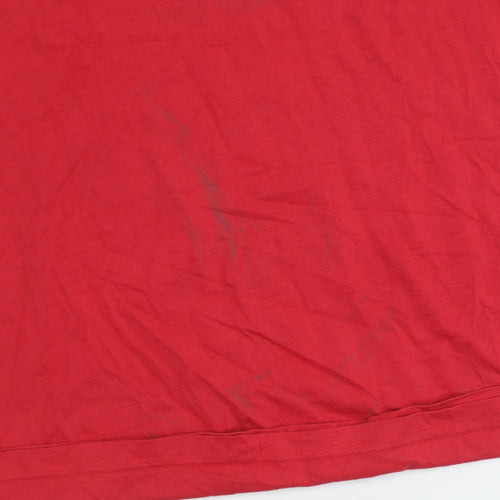 Fanatics Men's Red Sports T-Shirt Medium