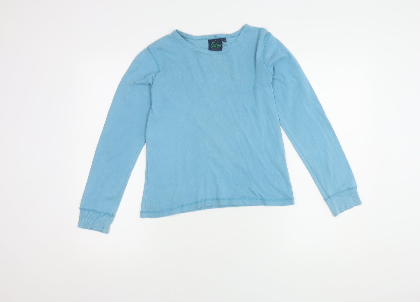Mini Boden Boys Blue Cotton Long Sleeve T-Shirt 11-12 Years