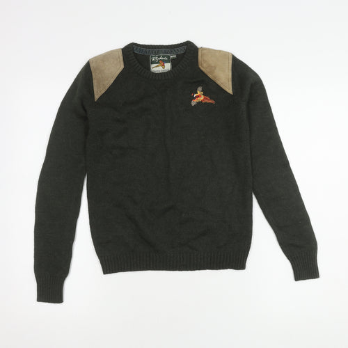 Rydale Boys Green Pullover Jumper, Size 9-10 Years