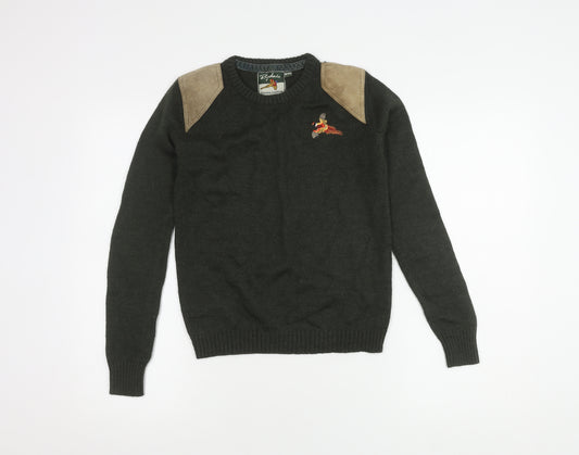 Rydale Boys Green Pullover Jumper, Size 9-10 Years