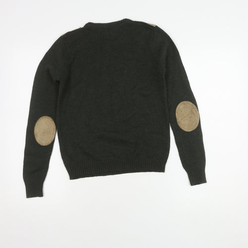 Rydale Boys Green Pullover Jumper, Size 9-10 Years