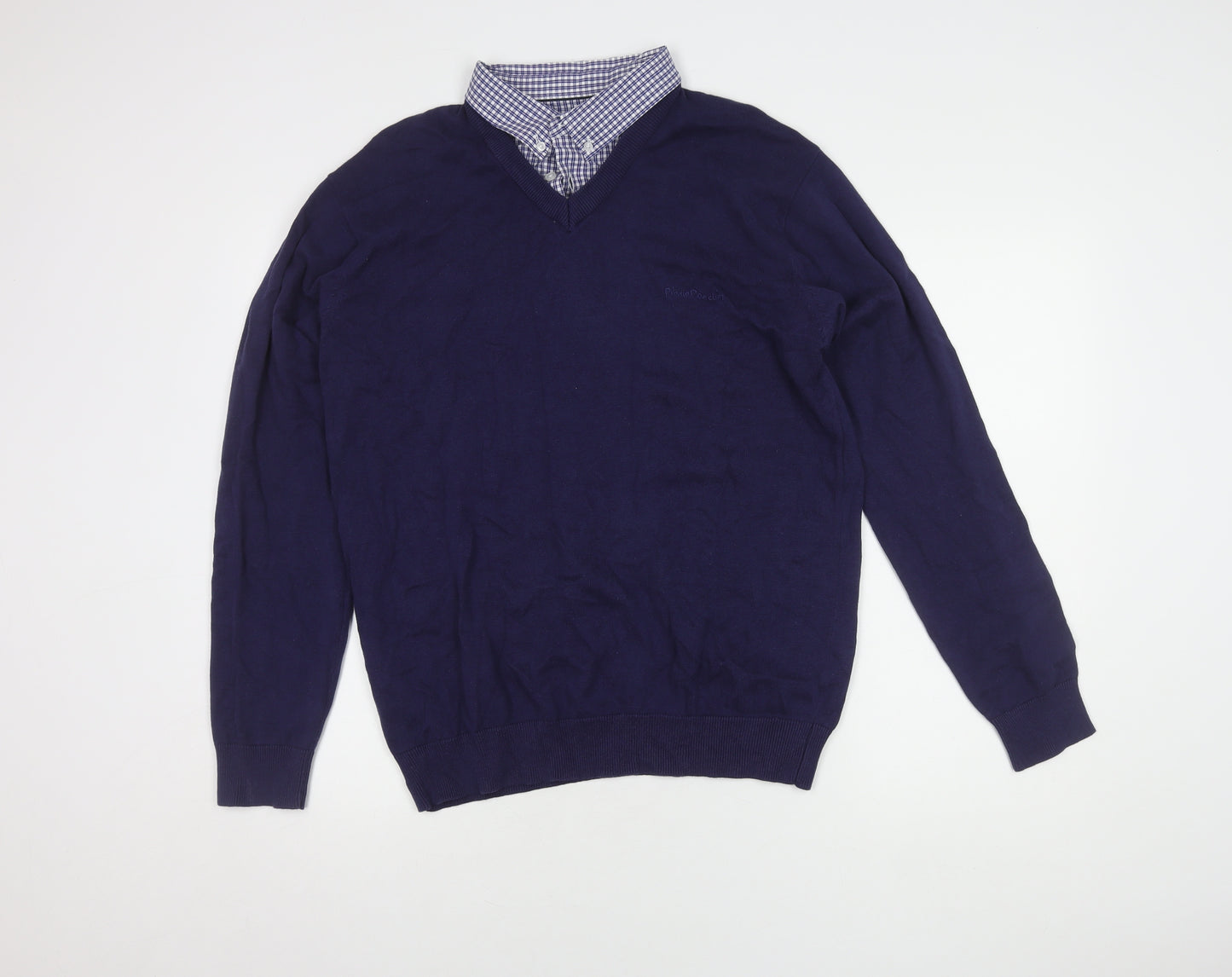 Pierre Cardin Men's Blue L Pullover Jumper