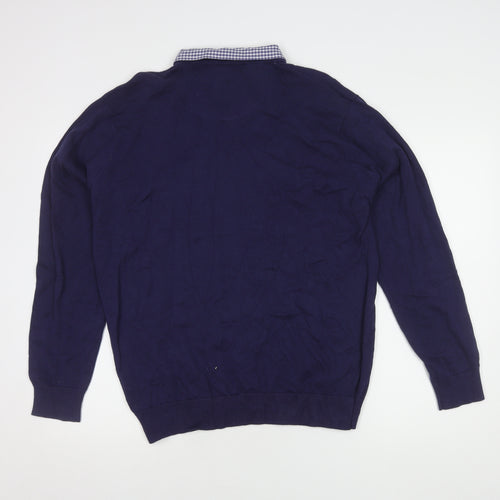 Pierre Cardin Men's Blue L Pullover Jumper