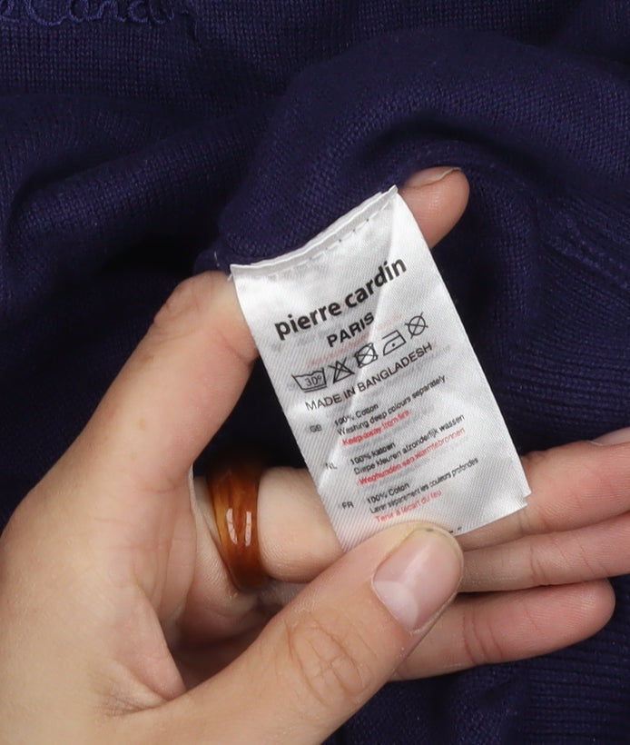 Pierre Cardin Men's Blue L Pullover Jumper