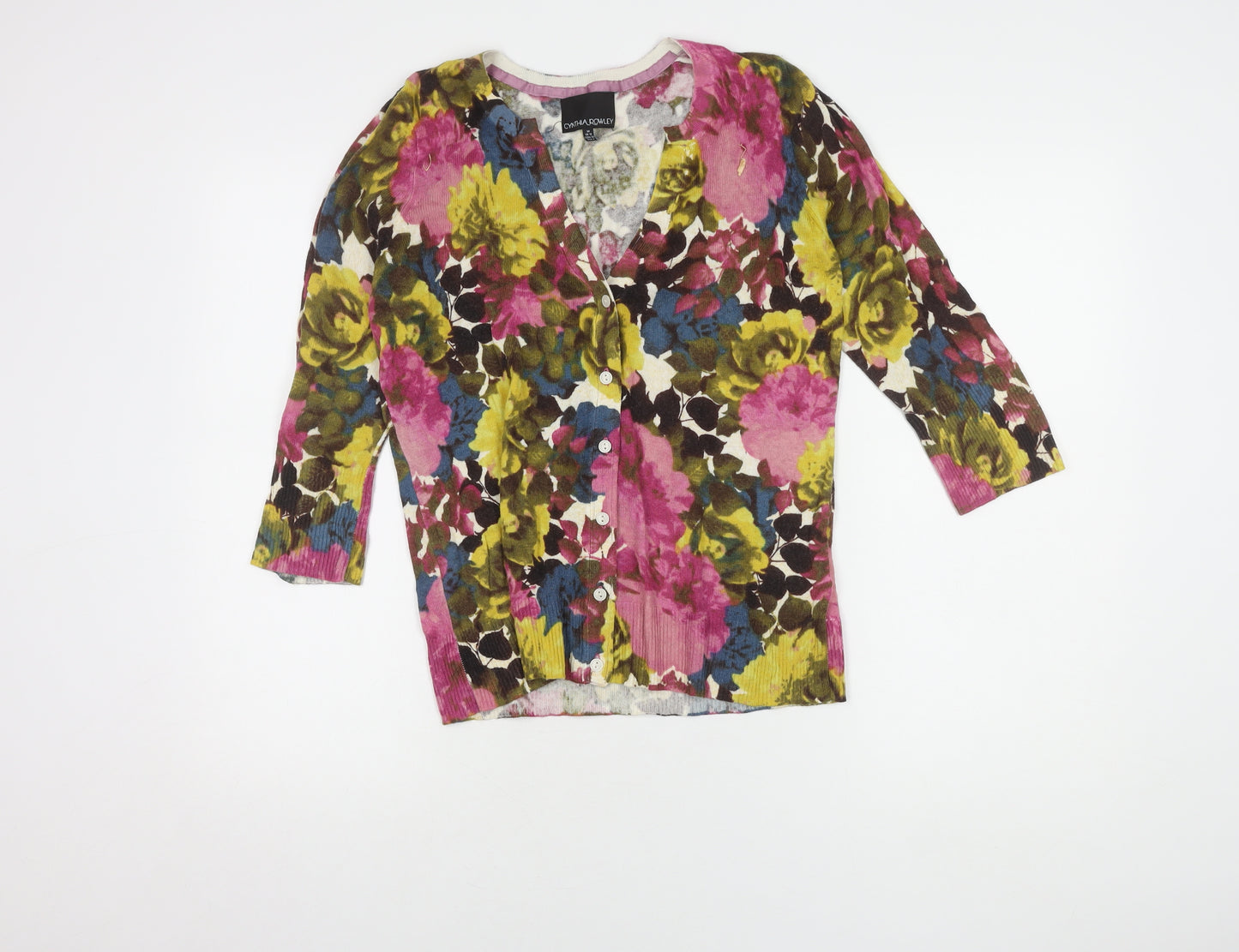 Cynthia Rowley Women's Multicoloured Cardigan M