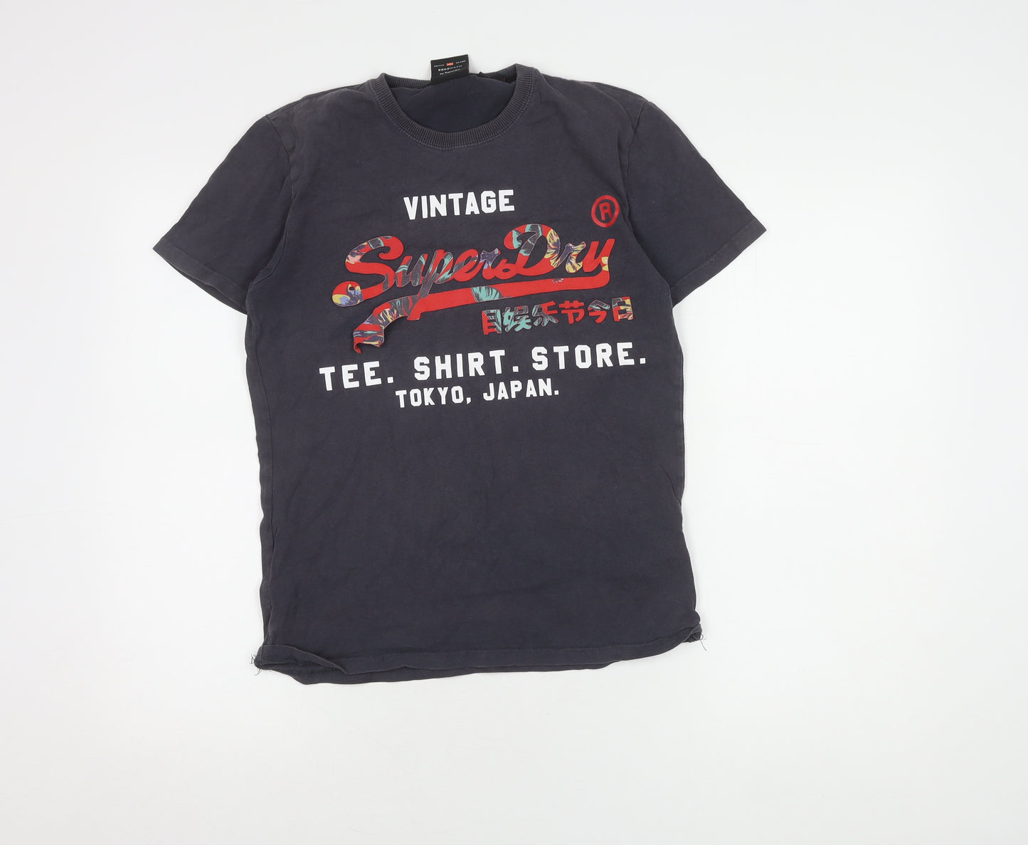 Superdry Unisex Black XS Vintage T-Shirt