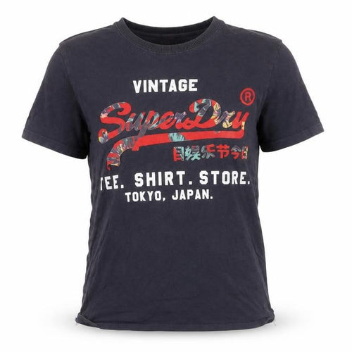 Superdry Unisex Black XS Vintage T-Shirt