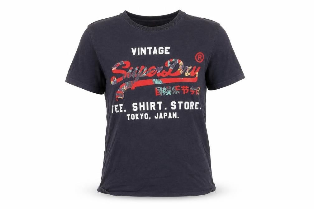 Superdry Unisex Black XS Vintage T-Shirt