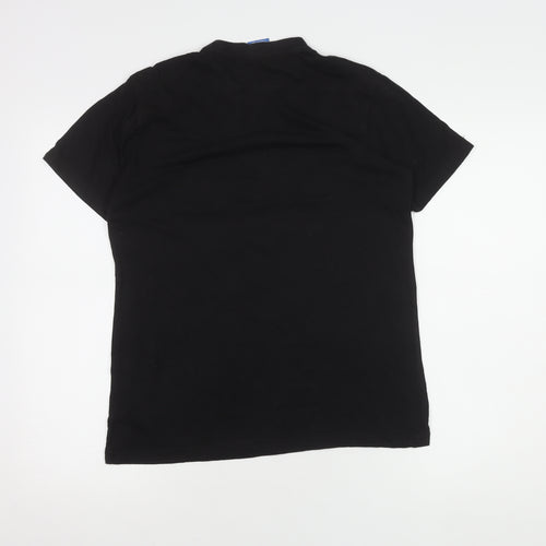 Adidas Men's Black Graphic Print T-Shirt, Size S