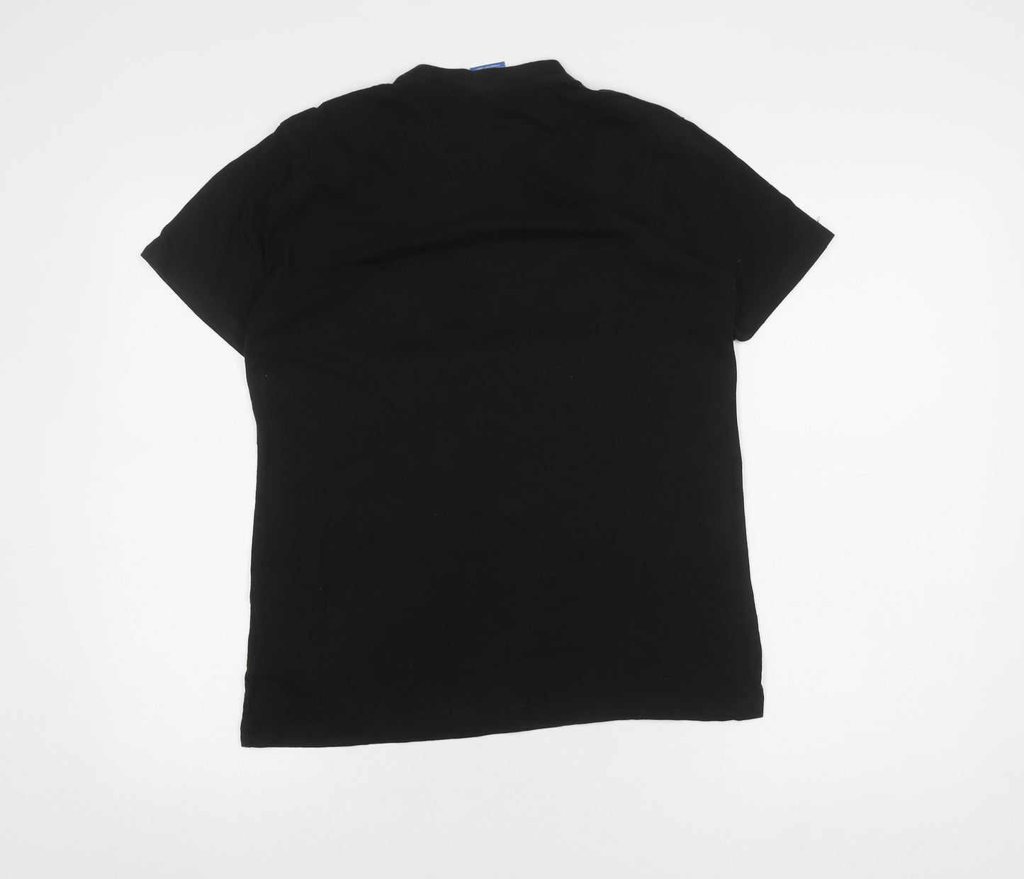 Adidas Men's Black Graphic Print T-Shirt, Size S