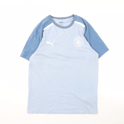 Puma Men's Blue Sports T-Shirt, Size S, Short Sleeve